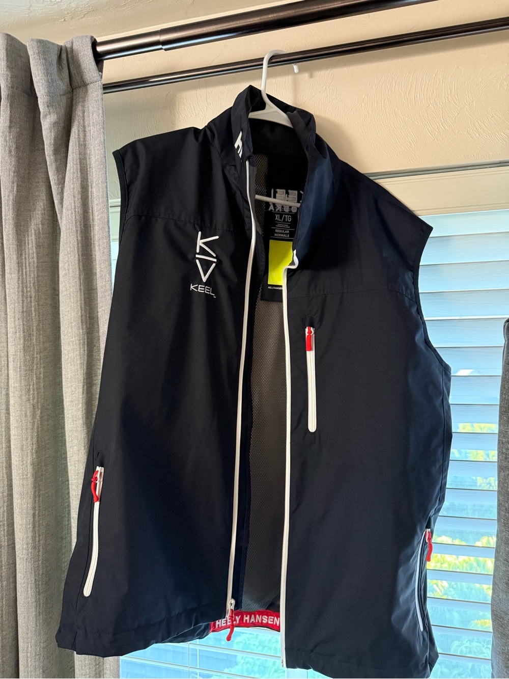 Helly Hansen Black Sailing Vest with White Trim
